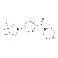 4-(Piperazine-1-carbonyl)phenylboronic acid, pinacol ester, hydrochloride, 97% CAS 864754-07-4