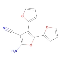 2-Amino-3-cyano-4,5-di(fur-2-yl)furan, 97% CAS 24386-17-2