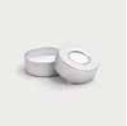 Zatyczki aluminiowe ND11 septa Naturalny PTFE/Silikon biały