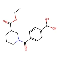 (4-(3-(Ethoxycarbonyl)piperidine-1-carbonyl)phenyl)boronic acid 96% CAS 1150114-74-1