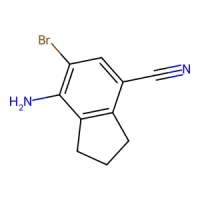 7-Amino-6-bromo-2,3-dihydro-1H-indene-4-carbonitrile 95% CAS 2757083-44-4