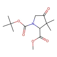 1-tert-Butyl 2-methyl 3,3-dimethyl-4-oxopyrrolidine-1,2-dicarboxylate 95% CAS 848444-88-2
