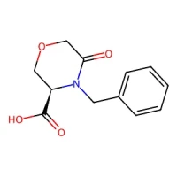 (R)-4-Benzyl-5-oxomorpholine-3-carboxylic acid 97% CAS 106973-36-8