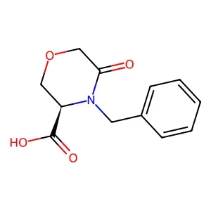 (R)-4-Benzyl-5-oxomorpholine-3-carboxylic acid 97% CAS 106973-36-8