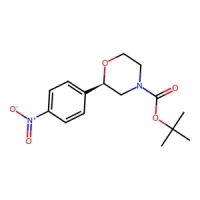 tert-Butyl (R)-2-(4-nitrophenyl)morpholine-4-carboxylate 98% CAS 1795733-79-7