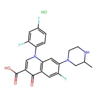 1-(2,4-Difluorophenyl)-6-fluoro-7-(3-methylpiperazin-1-yl)-4-oxo-1,4-dihydroquinoline-3-carboxylic acid hydrochloride 97% CAS 105784-61-0