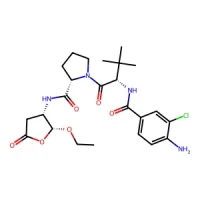 (S)-1-((S)-2-(4-Amino-3-chlorobenzamido)-3,3-dimethylbutanoyl)-N-((2R,3S)-2-ethoxy-5-oxotetrahydrofuran-3-yl)pyrrolidine-2-carboxamide 99% CAS 273404-37-8