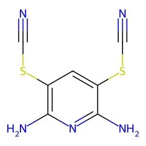 3,5-Dithiocyanatopyridine-2,6-diamine 98% CAS 2645-32-1
