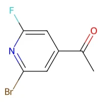1-(2-Bromo-6-fluoropyridin-4-yl)ethan-1-one 98% CAS 1393545-00-0