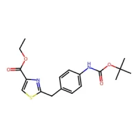 Ethyl 2-(4-((tert-butoxycarbonyl)amino)benzyl)thiazole-4-carboxylate 95% CAS 1461708-07-5