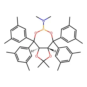 (3aR,8aR)-4,4,8,8-Tetrakis(3,5-dimethylphenyl)-N,N,2,2-tetramethyltetrahydro-[1,3]dioxolo[4,5-e][1,3,2]dioxaphosphepin-6-amine 97% CAS 840454-58-2