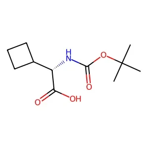 (S)-2-((tert-Butoxycarbonyl)amino)-2-cyclobutylacetic acid 98% CAS 155905-77-4