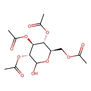 (2R,3R,4S,5R)-2-(Acetoxymethyl)-6-hydroxytetrahydro-2H-pyran-3,4,5-triyl triacetate 95% CAS 10343-06-3