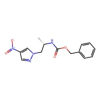 Benzyl (S)-(1-(4-nitro-1H-pyrazol-1-yl)propan-2-yl)carbamate 98% CAS 2460687-71-0