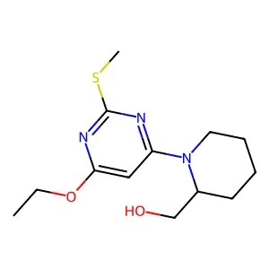 (1-(6-Ethoxy-2-(methylthio)pyrimidin-4-yl)piperidin-2-yl)methanol 95% CAS 1353946-46-9