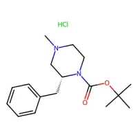 tert-Butyl (R)-2-benzyl-4-methylpiperazine-1-carboxylate hydrochloride 97% CAS 2135344-94-2