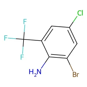 2-Bromo-4-chloro-6-(trifluoromethyl)aniline 98% CAS 912617-74-4
