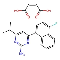 4-(4-Fluoronaphthalen-1-yl)-6-isopropylpyrimidin-2-amine maleate 98+% CAS 199864-88-5