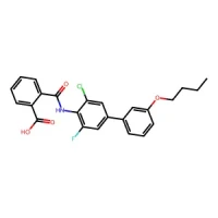 2-((3'-Butoxy-3-chloro-5-fluoro-[1,1'-biphenyl]-4-yl)carbamoyl)benzoic acid 98% CAS 1346705-53-0