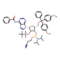 (2R,3R,4R,5R)-5-(6-Benzamido-9H-purin-9-yl)-2-((bis(4-methoxyphenyl)(phenyl)methoxy)methyl)-4-((tert-butyldimethylsilyl)oxy)tetrahydrofuran-3-yl (2-cyanoethyl) diisopropylphosphoramidite 97% CAS 104992-55-4