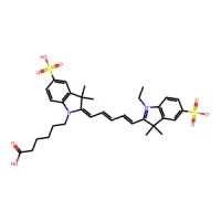 2-(5-(1-(5-Carboxypentyl)-3,3-dimethyl-5-sulfoindolin-2-ylidene)penta-1,3-dien-1-yl)-1-ethyl-3,3-dimethyl-3H-indol-1-ium-5-sulfonate 95% CAS 146368-11-8