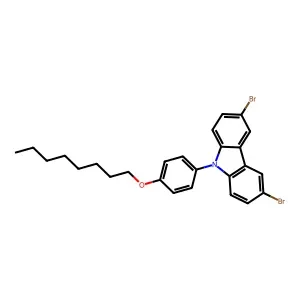 3,6-Dibromo-9-(4-octoxyphenyl)carbazole 98% CAS 917773-26-3