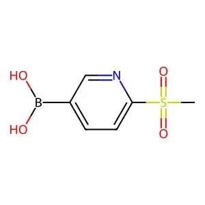 (6-(Methylsulfonyl)pyridin-3-yl)boronic acid 98% CAS 1088496-41-6