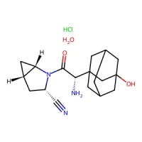(1S,3S,5S)-2-((2S)-2-Amino-2-(3-hydroxyadamantan-1-yl)acetyl)-2-azabicyclo[3.1.0]hexane-3-carbonitrile hydrochloride hydrate 98% CAS 1370409-28-1