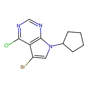 5-Bromo-4-chloro-7-cyclopentyl-7h-pyrrolo[2,3-d]pyrimidine 95% CAS 717900-59-9