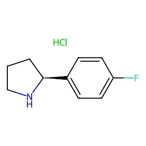 (S)-2-(4-Fluorophenyl)pyrrolidine hydrochloride 95% CAS 1073556-40-7