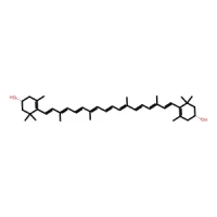 (1R,1'R)-4,4'-((1E,3E,5E,7E,9E,11E,13E,15E,17E)-3,7,12,16-tetramethyloctadeca-1,3,5,7,9,11,13,15,17-nonaene-1,18-diyl)bis(3,5,5-trimethylcyclohex-3-enol) 98% CAS 144-68-3