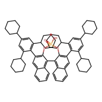 (S)-4-Hydroxy-2,6-bis(2,4,6-tricyclohexylphenyl)dinaphtho[2,1-d:1',2'-f][1,3,2]dioxaphosphepine 4-oxide 98% 99%ee CAS 1309446-14-7