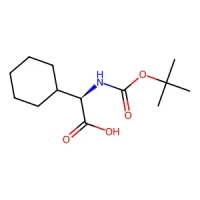 (R)-2-((tert-Butoxycarbonyl)amino)-2-cyclohexylacetic acid 97% CAS 70491-05-3