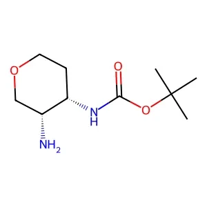 tert-Butyl ((3S,4S)-3-aminotetrahydro-2H-pyran-4-yl)carbamate 98% CAS 1802334-66-2