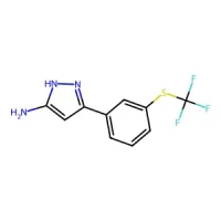 3-(3-((Trifluoromethyl)thio)phenyl)-1H-pyrazol-5-amine 97% CAS 1912400-29-3