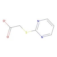 (2-Pyrimidylthio)acetic acid, 98% CAS 88768-45-0