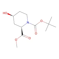 (2R,4S)-N-BOC-4-Hydroxypiperidine-2-carboxylic acid methyl ester, 95%, 98% ee CAS 321744-26-7