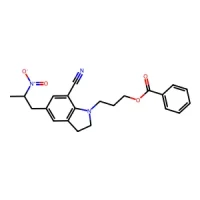 3-(7-Cyano-5-(2-nitropropyl)indolin-1-yl)propyl benzoate 97% CAS 350797-56-7