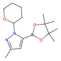 3-Methyl-1-(tetrahydro-2H-pyran-2-yl)-5-(4,4,5,5-tetramethyl-1,3,2-dioxaborolan-2-yl)-1H-pyrazole 98% CAS 1486485-62-4
