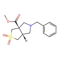 rel-Methyl (3aS,6aR)-5-benzyltetrahydro-1H-thieno[3,4-c]pyrrole-3a(3H)-carboxylate 2,2-dioxide 97% CAS 2828438-23-7