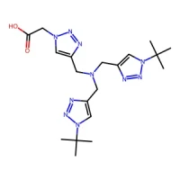 2-(4-((Bis((1-(tert-butyl)-1H-1,2,3-triazol-4-yl)methyl)amino)methyl)-1H-1,2,3-triazol-1-yl)acetic acid 97% CAS 1334179-85-9