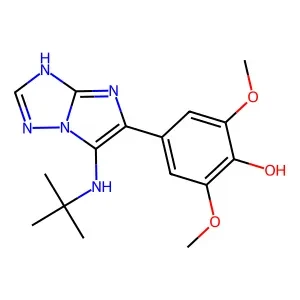 4-(6-(tert-Butylamino)-3H-imidazo[1,2-b][1,2,4]triazol-5-yl)-2,6-dimethoxyphenol 95%
