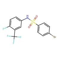 4-Bromo-N-(4-fluoro-3-(trifluoromethyl)phenyl)benzenesulfonamide 97% CAS 1022050-36-7