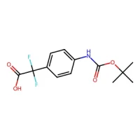 2-(4-((tert-Butoxycarbonyl)amino)phenyl)-2,2-difluoroacetic acid 98% CAS 2228368-99-6