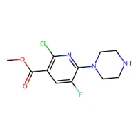 Methyl 2-chloro-5-fluoro-6-(piperazin-1-yl)nicotinate 97% CAS 1706436-63-6