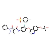 N-(3-Fluoro-4-((7-(2-hydroxy-2-methylpropoxy)quinolin-4-yl)oxy)phenyl)-1,5-dimethyl-3-oxo-2-phenyl-2,3-dihydro-1H-pyrazole-4-carboxamide p-toluenesulfonate 95% CAS 1394820-77-9