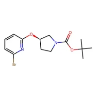 (R)-tert-Butyl 3-((6-bromopyridin-2-yl)oxy)pyrrolidine-1-carboxylate 95% CAS 1261234-93-8