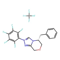 (R)-5-Benzyl-2-(perfluorophenyl)-5,6-dihydro-8H-[1,2,4]triazolo[3,4-c][1,4]oxazin-2-ium tetrafluoroborate 97% CAS 2758767-35-8