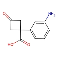 1-(3-Aminophenyl)-3-oxocyclobutane-1-carboxylic acid 95% CAS 1698413-24-9