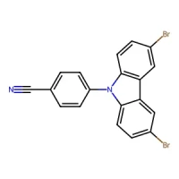 4-(3,6-Dibromo-9H-carbazol-9-yl)benzonitrile 95% CAS 373389-97-0